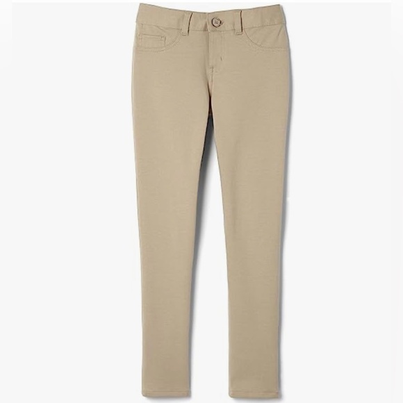NWT French Toast Women's Stretch Skinny 5 Pocket Ponte Pant - Size: 8, Khaki - Picture 1 of 9